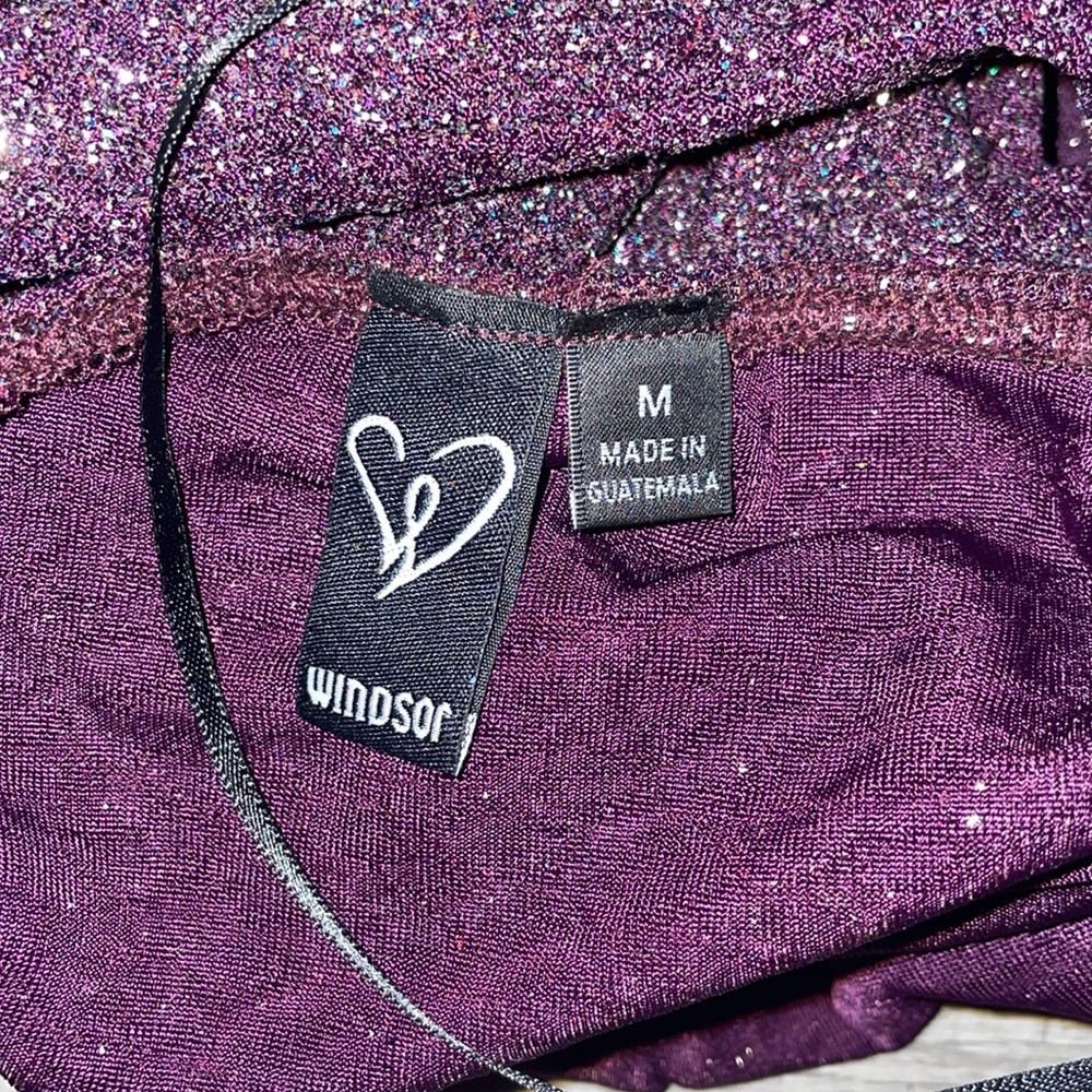 Deep purple sparkle dress - Picture 3 of 4
